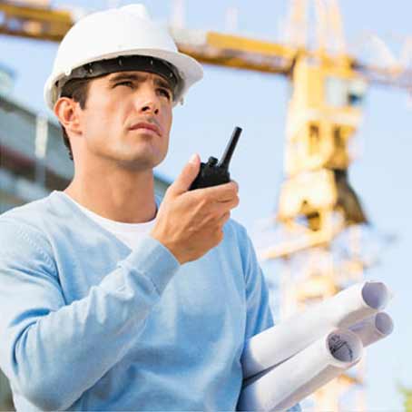 واکی تاکی در عملیات ساختمانی